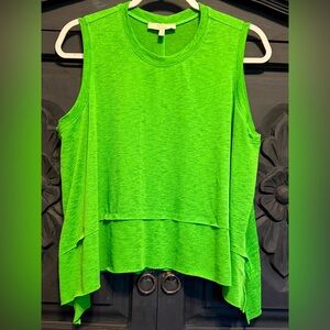 Chelsea & Violet Green Sleeveless Women's Top Size Small
